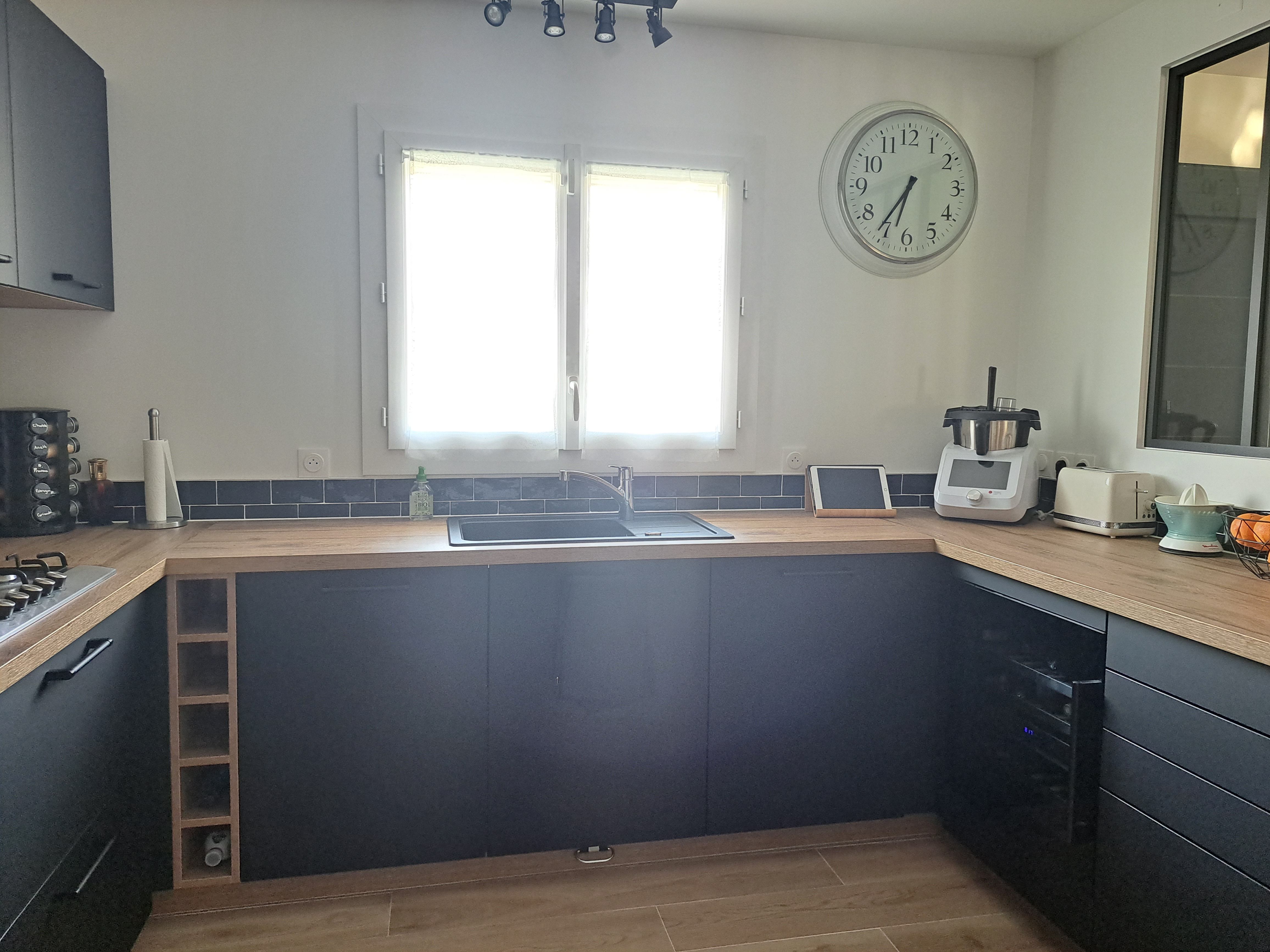 cuisine en U, style moderne, bassin d'arcachon